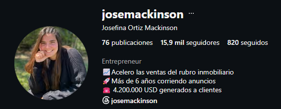 Perfil de Instagram de josemackinson