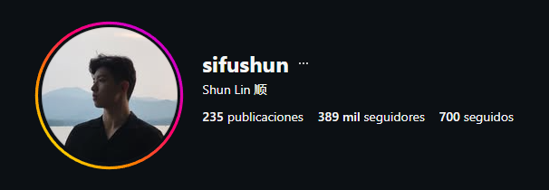 Perfil de Instagram de sifushun